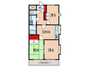 ミヤビヒルズ大泉学園Ａの物件間取画像